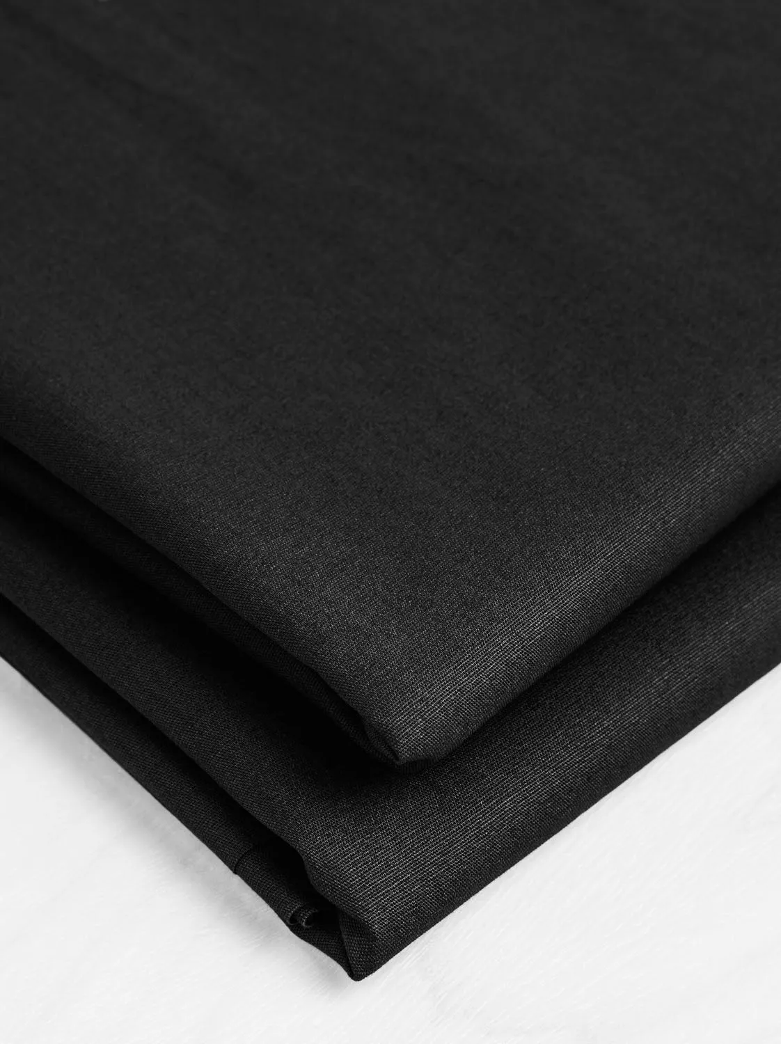 Lightweight Silky Cotton Poplin - Black