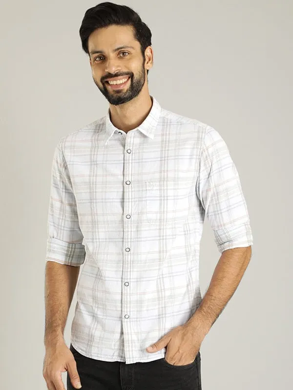 Men Checked Full Sleeve Cotton Shirt