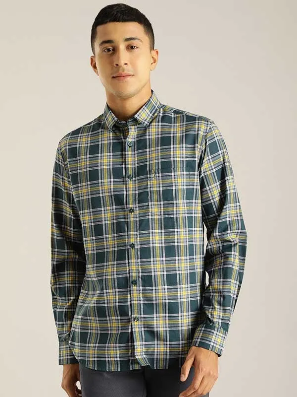 Men Checked Full Sleeve Cotton Shirt