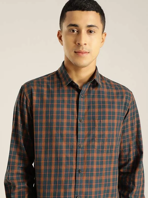 Men Checked Full Sleeve Cotton Shirt