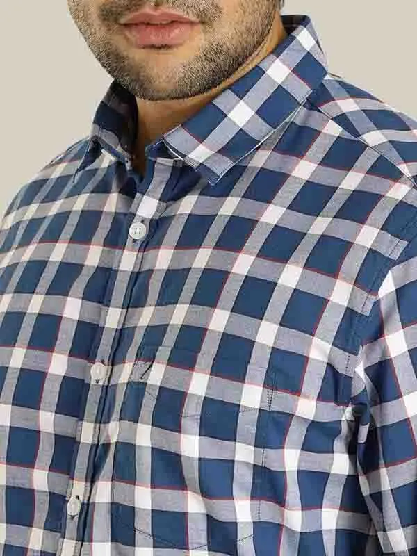 Men Checked Full Sleeve Cotton Shirt