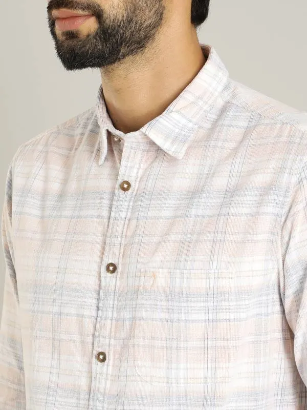 Men Checked Full Sleeve Cotton Shirt