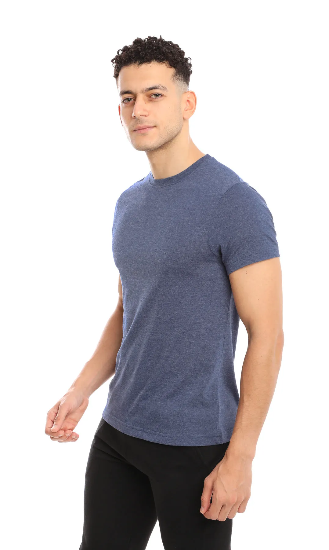 MEN’S H. BLUE CREW NECK T-SHIRT - 6 PK