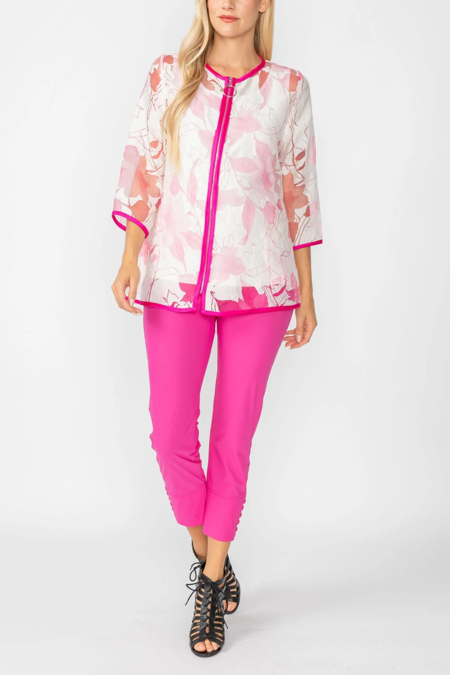 Pink Blossom Burnout Jacket