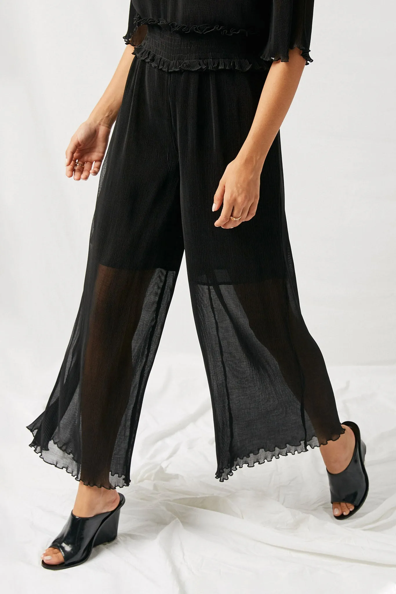 Pleated Palazzo Jumper