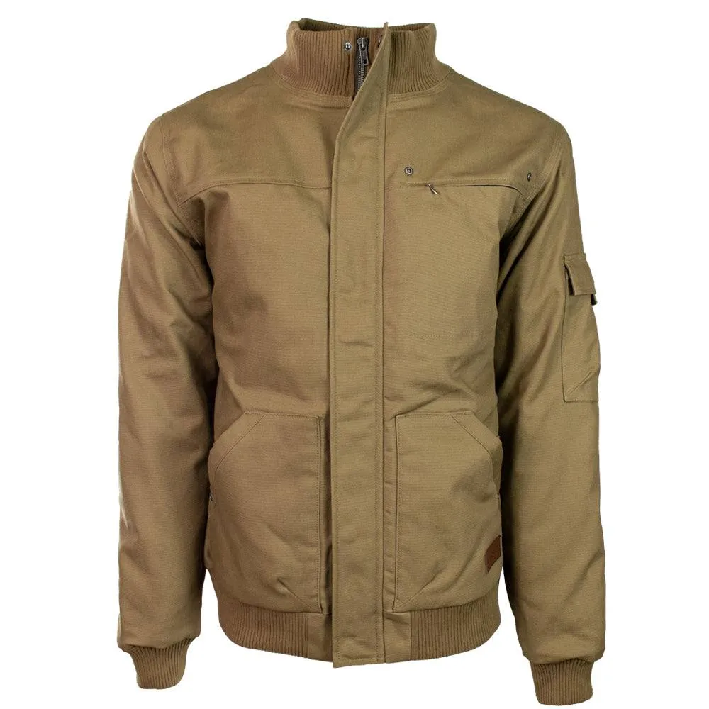 "Hooey Cargo Jacket"  Tan w/ Aztec Pattern Lining