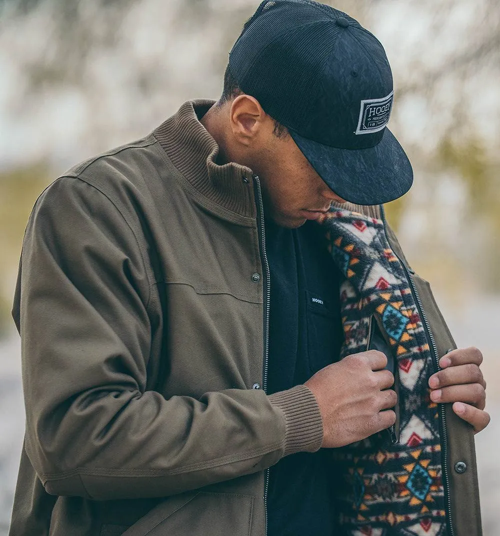 "Hooey Cargo Jacket"  Tan w/ Aztec Pattern Lining