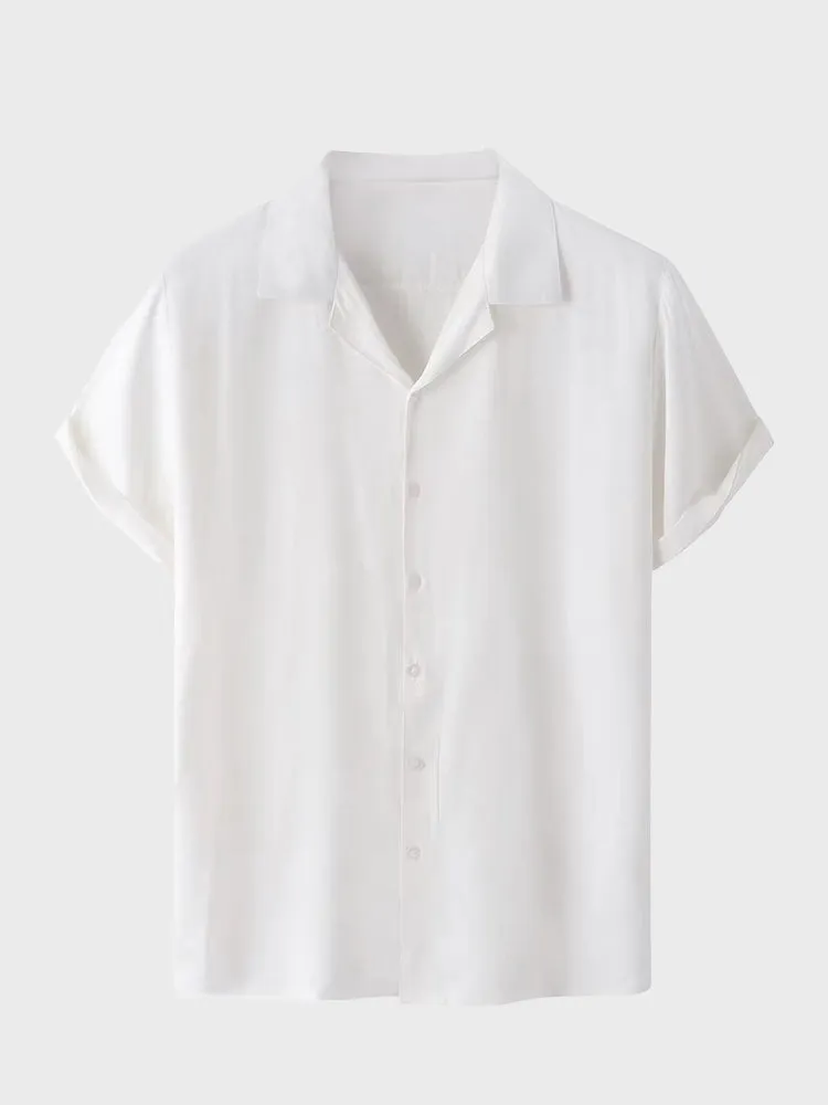 Relaxed Fit Men's Short Sleeve Shirt