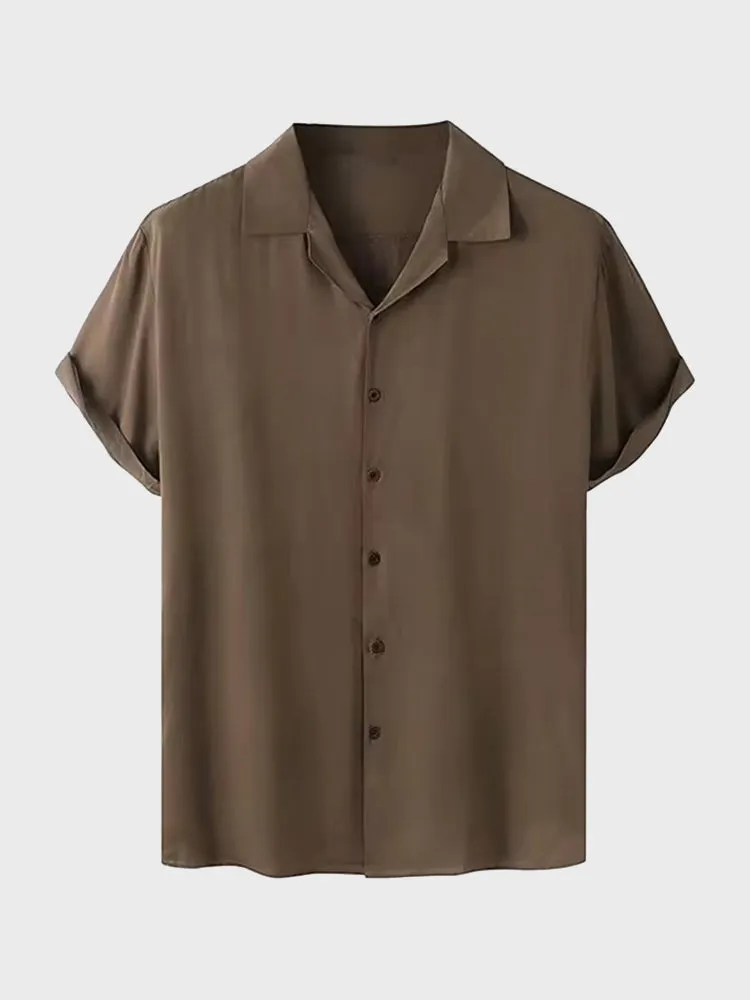 Relaxed Fit Men's Short Sleeve Shirt