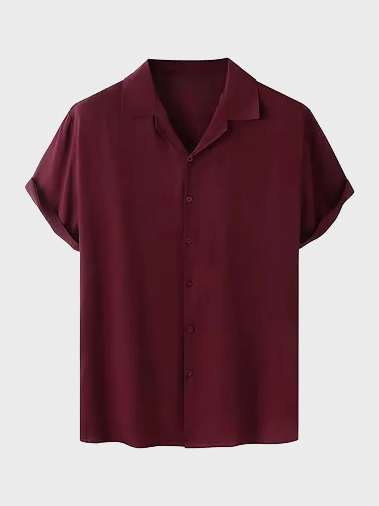 Relaxed Fit Men's Short Sleeve Shirt