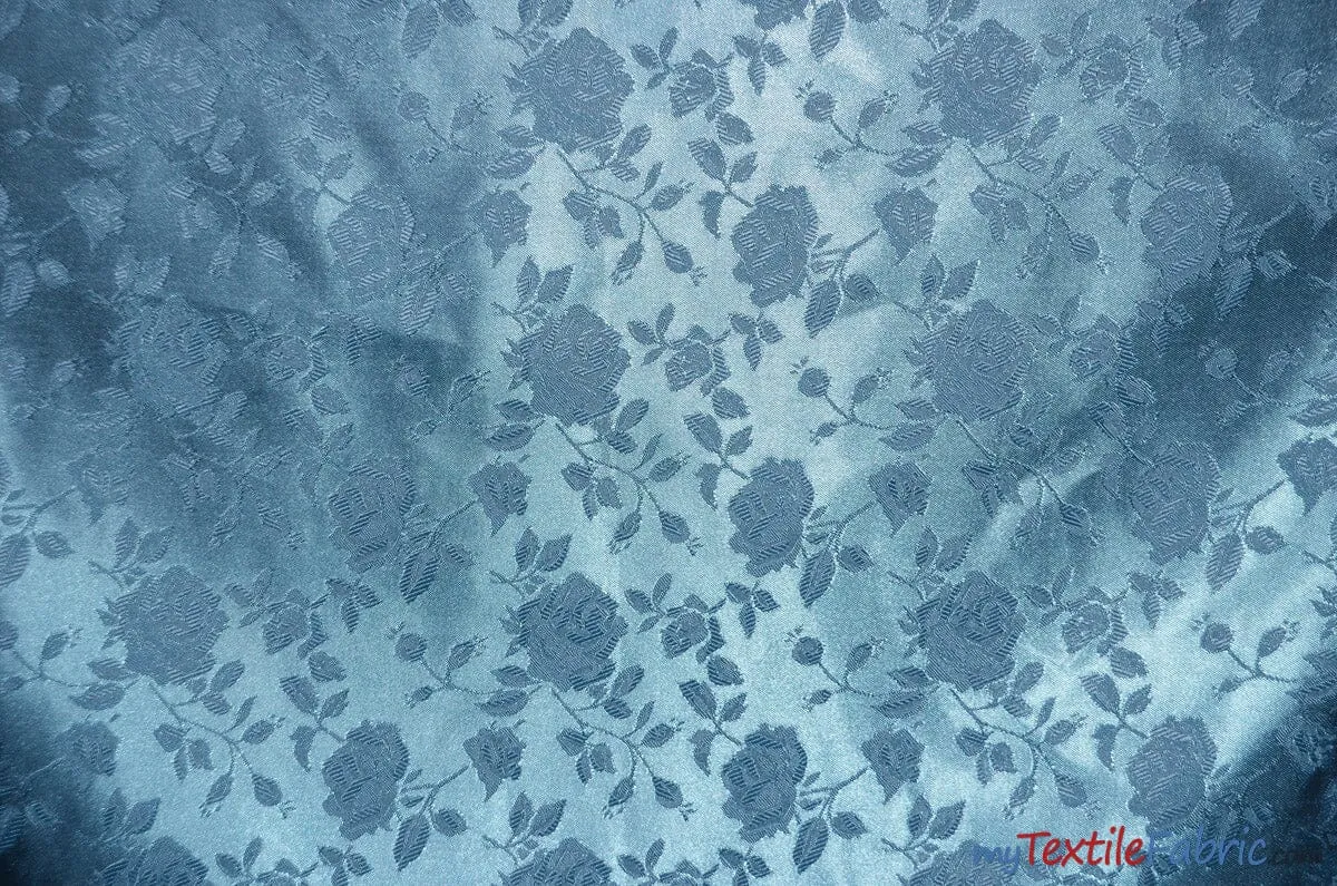 Satin Jacquard | Satin Flower Brocade | 60" Wide | Sold by the Continuous Yard |