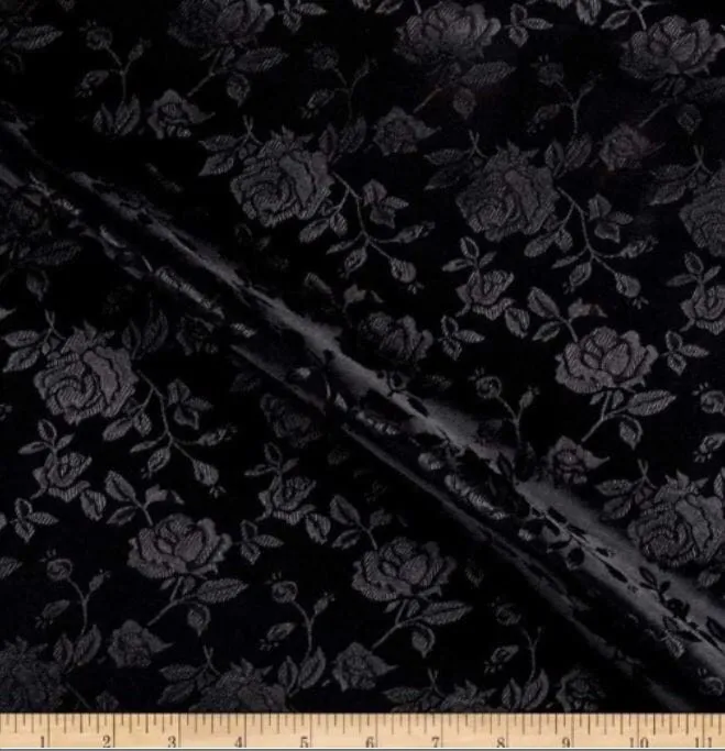 Satin Jacquard | Satin Flower Brocade | 60" Wide | Sold by the Continuous Yard |