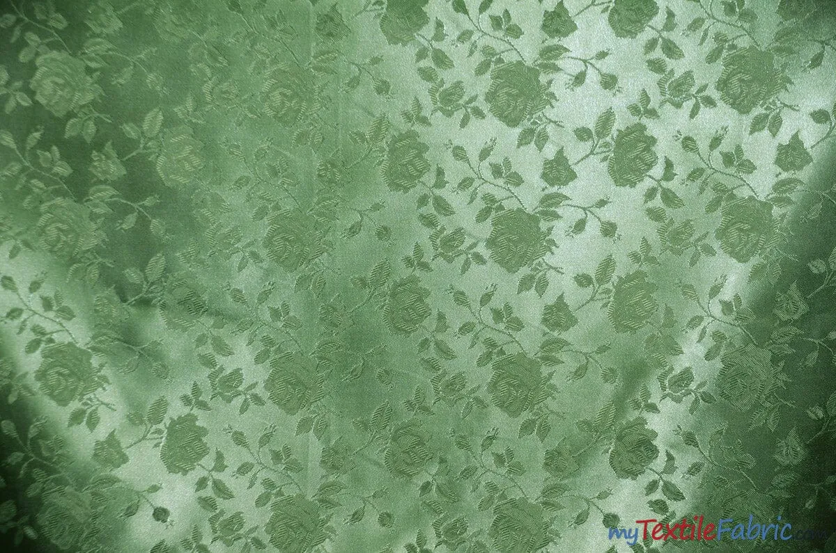 Satin Jacquard | Satin Flower Brocade | 60" Wide | Sold by the Continuous Yard |