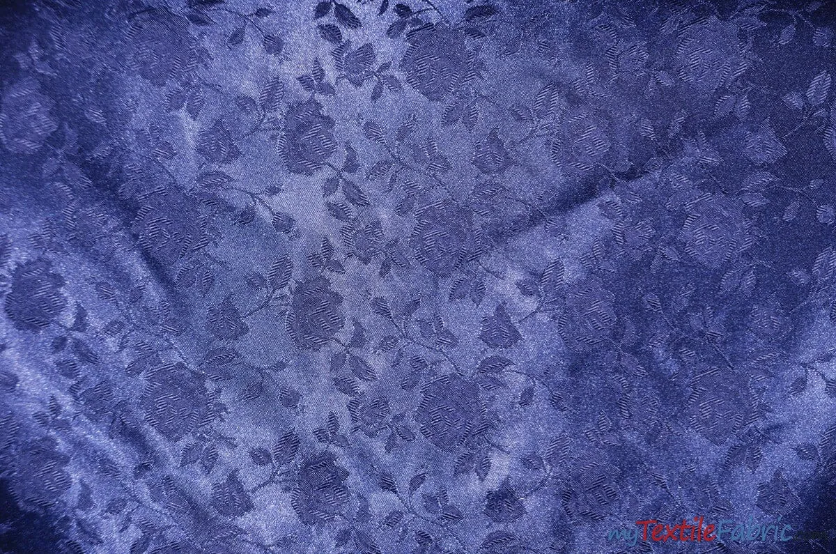 Satin Jacquard | Satin Flower Brocade | 60" Wide | Sold by the Continuous Yard |