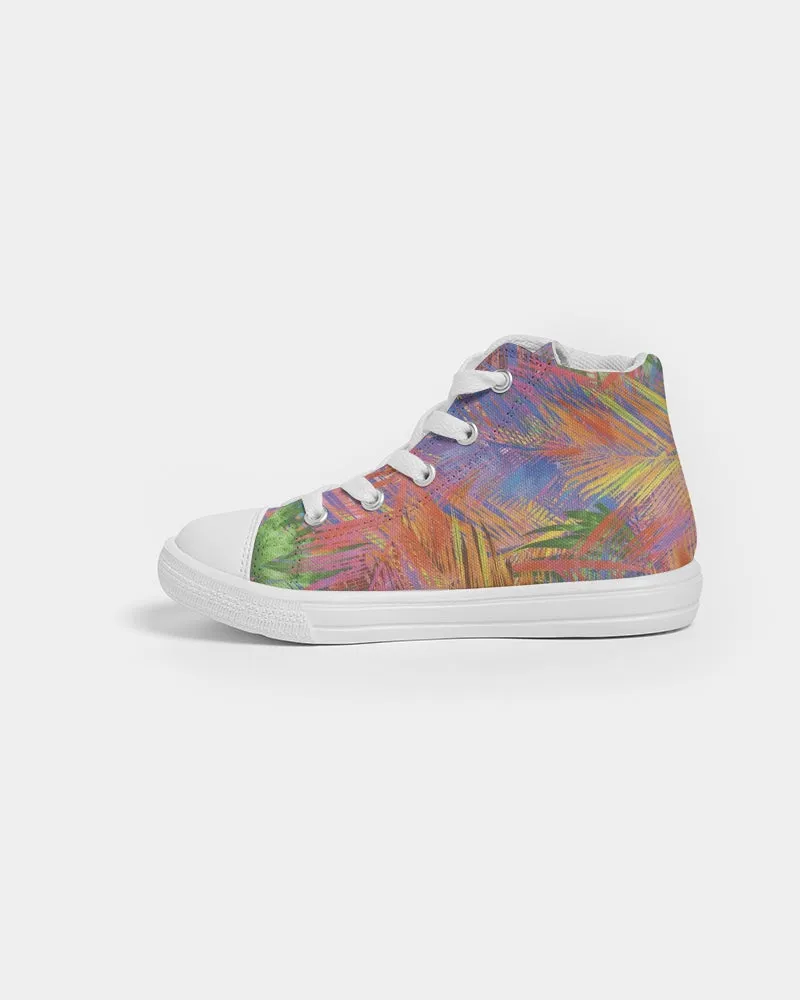 SMF Foliage Colorful Kids Hightop Canvas Shoe