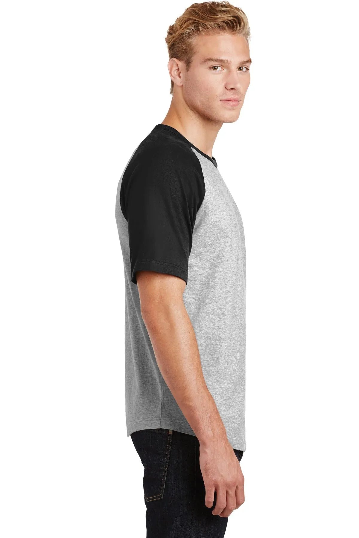 Sport-Tek® Short Sleeve Colorblock Raglan Jersey. T201