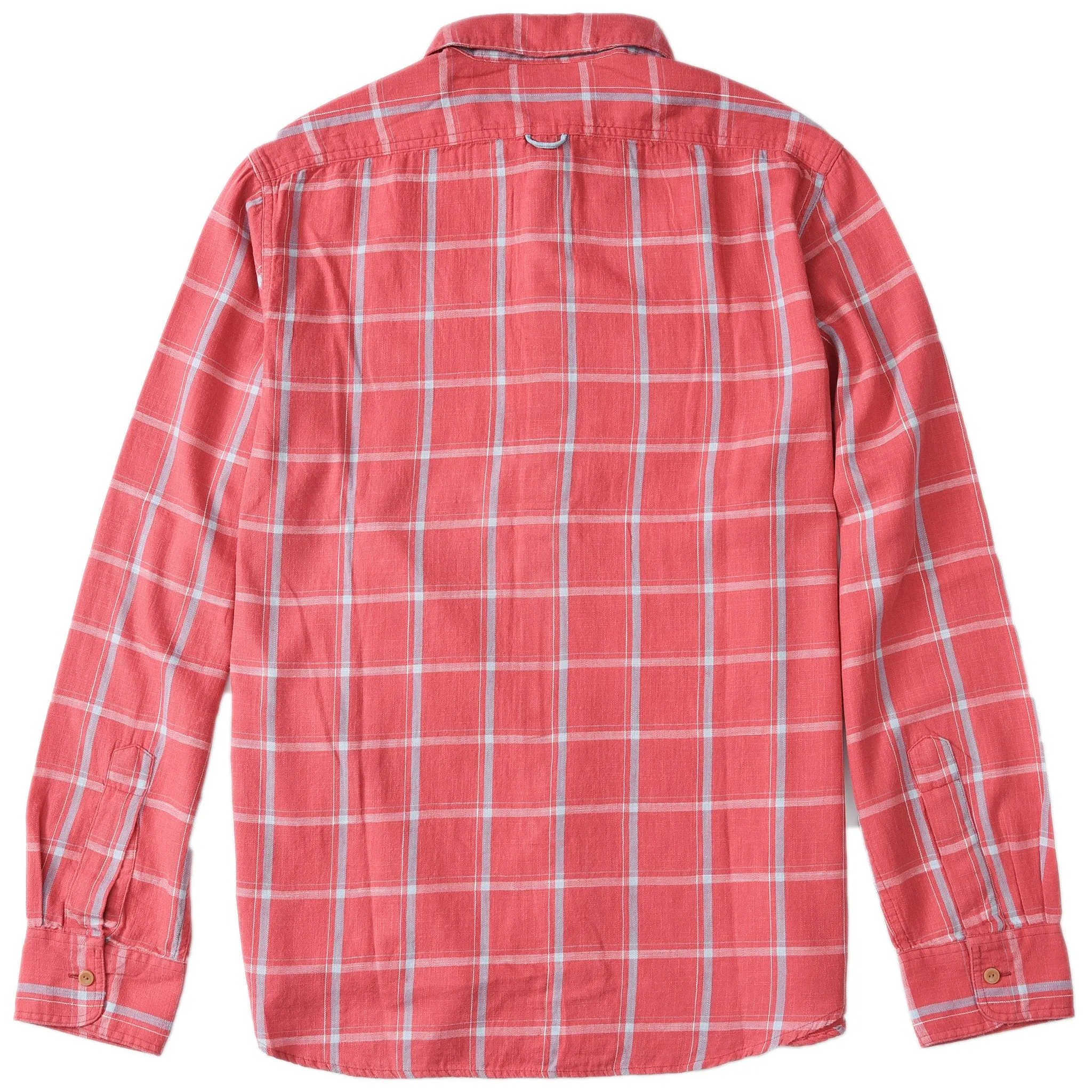 Sterling Slub Twill Shirt - Red Blue Windowpane (Final Sale)