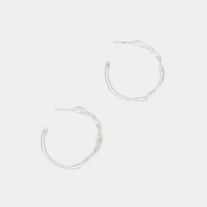 Terra Hoops size M in Silver