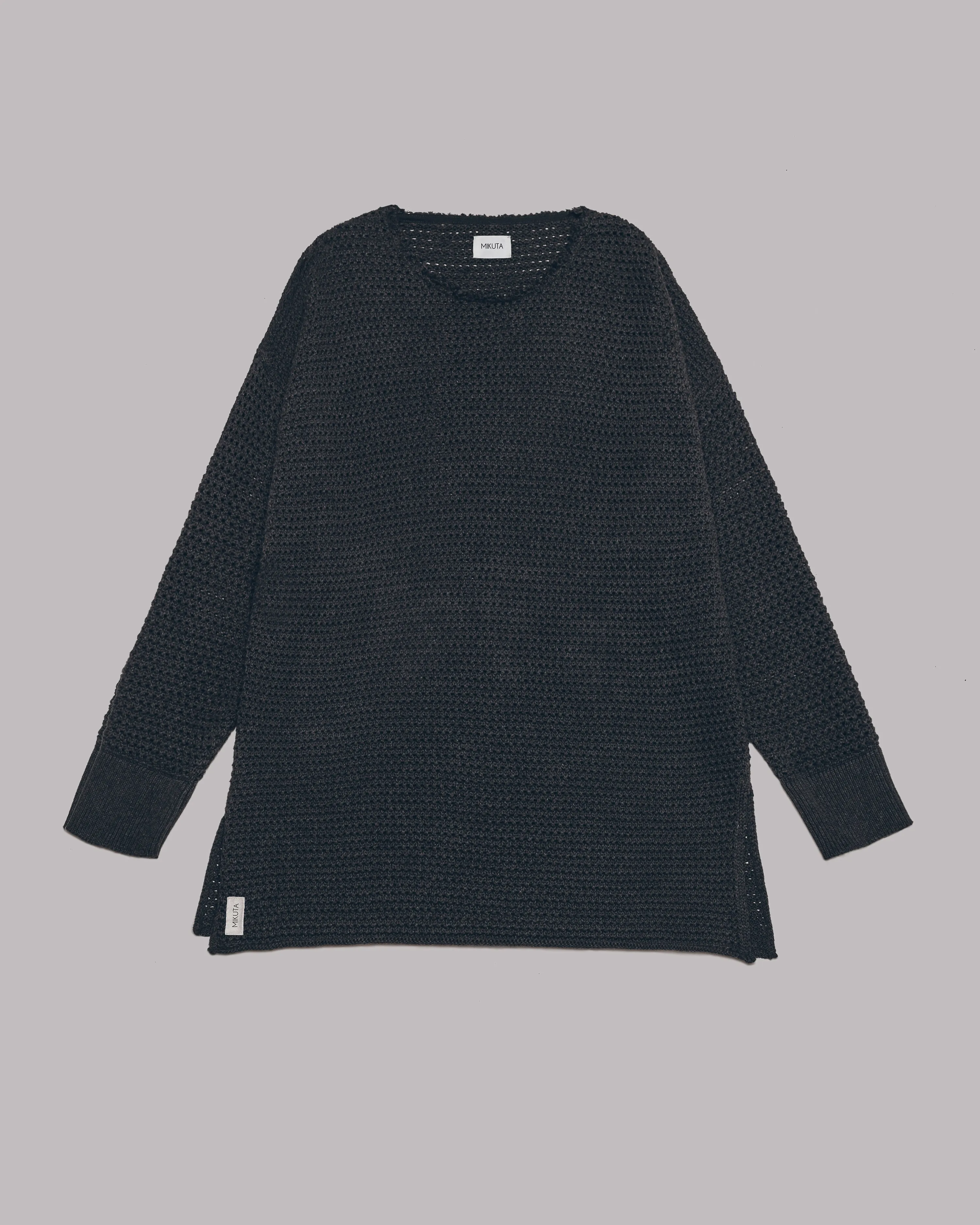 The Dark Long Knitted Sweater