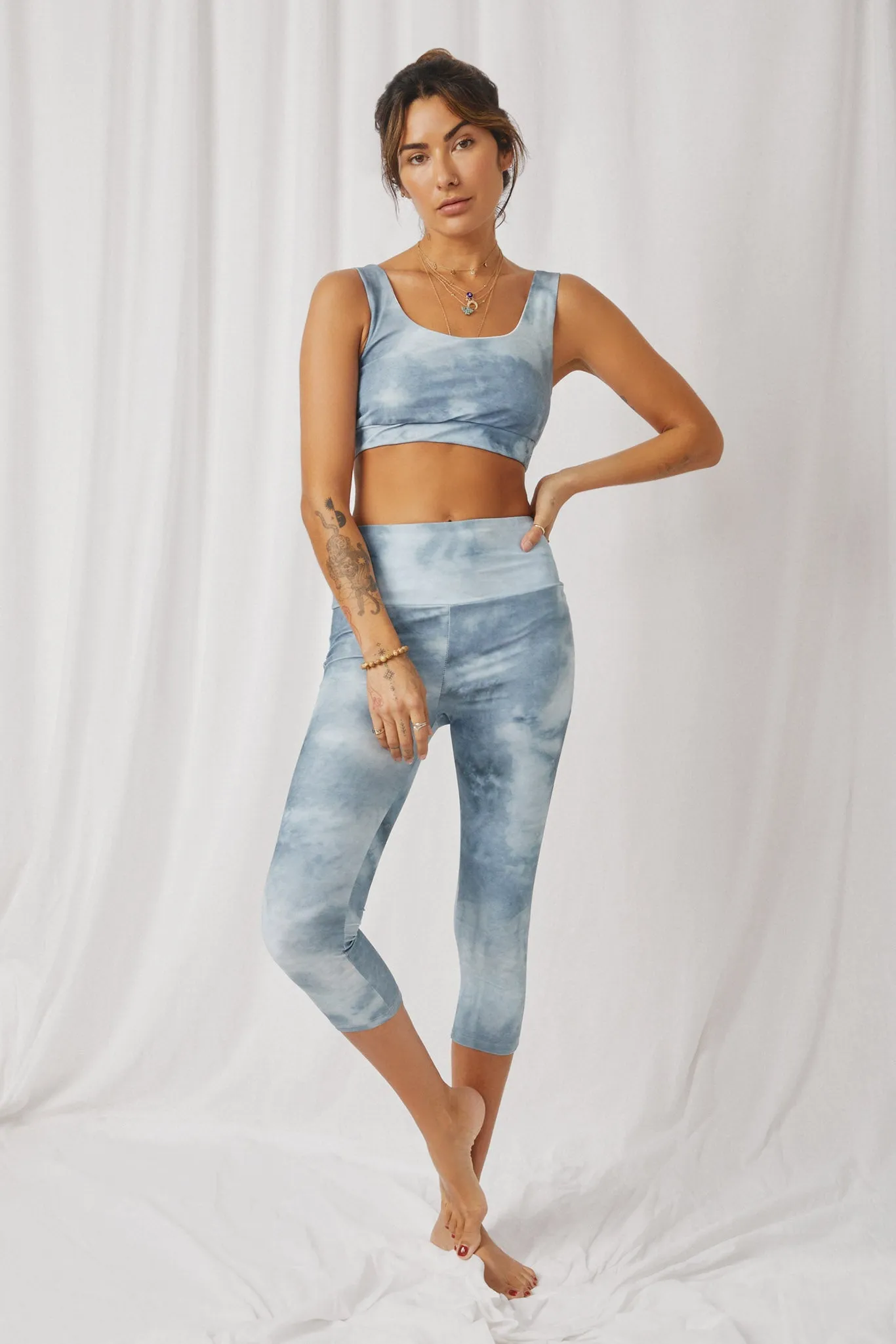 Tie Dye Print Active Leggings