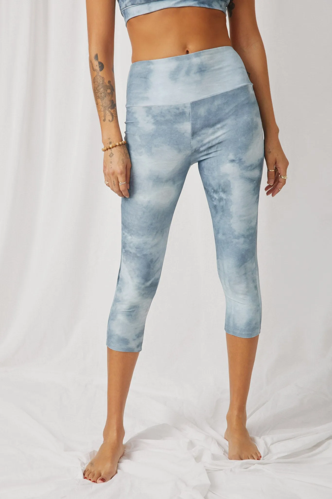 Tie Dye Print Active Leggings