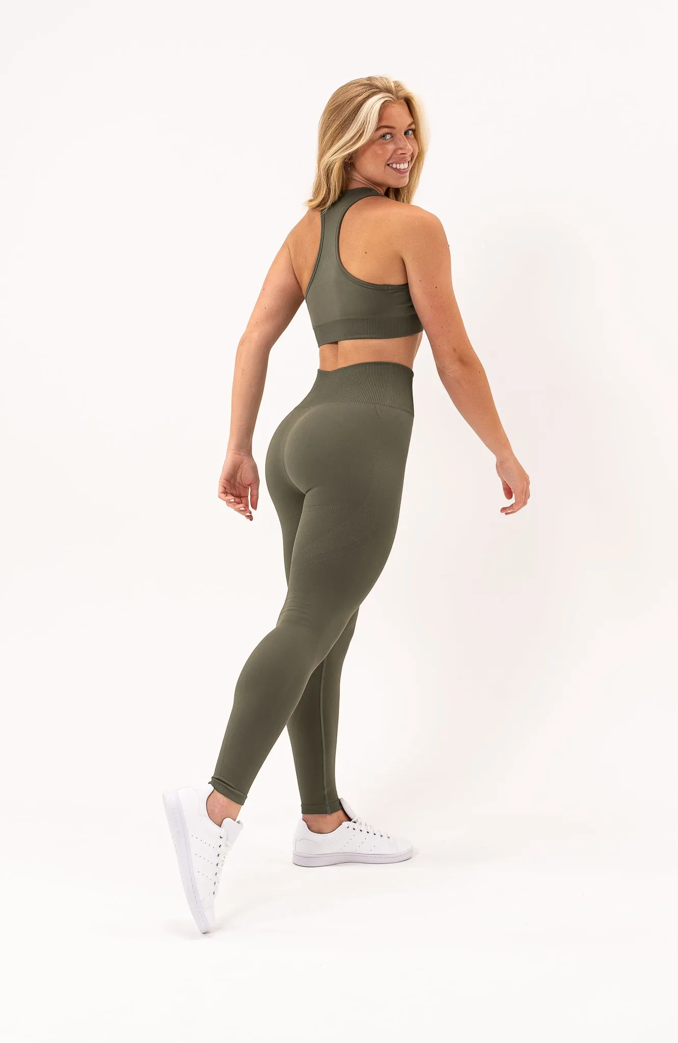 Unlimited Seamless Leggings - Olive Fade