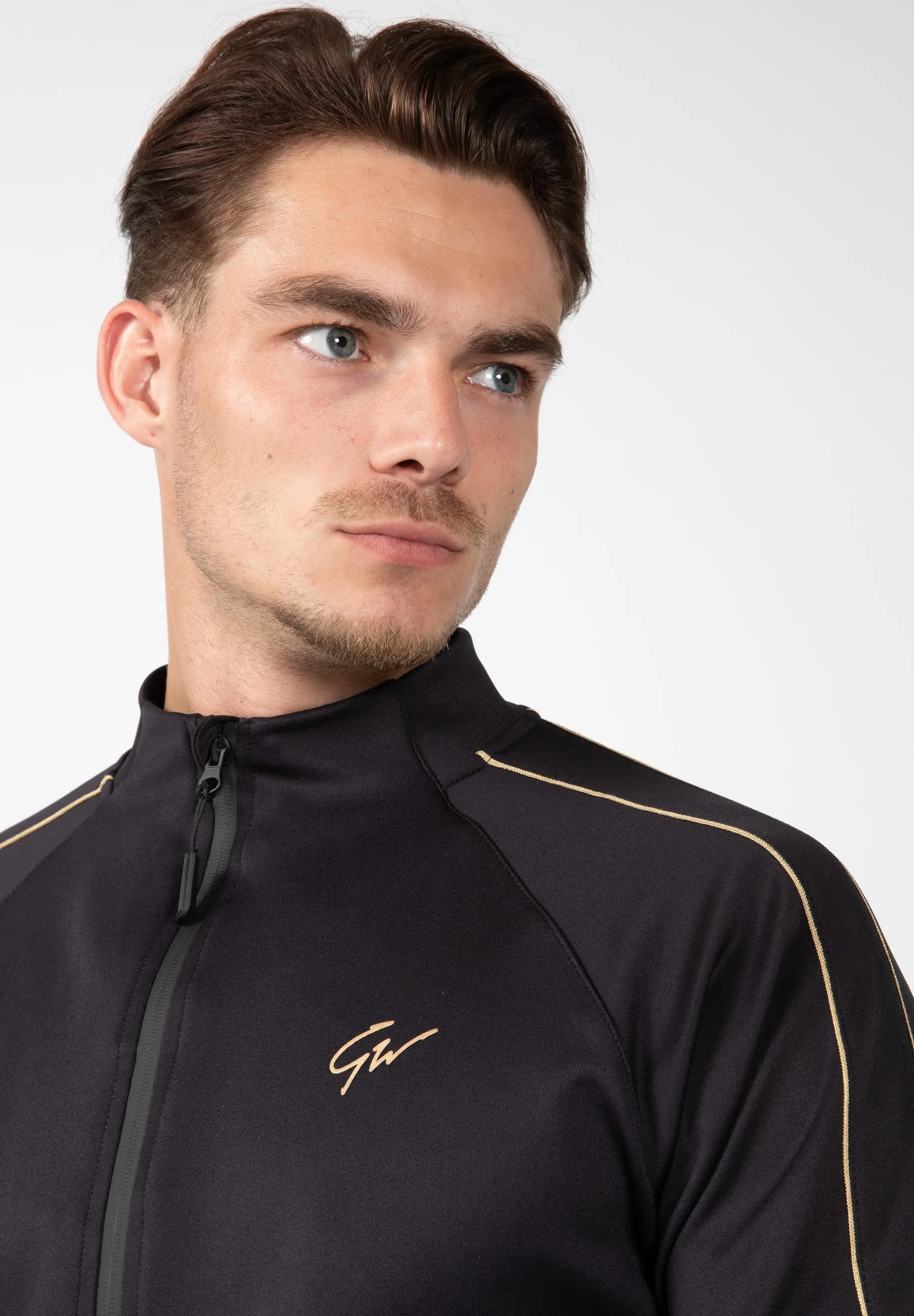 Wenden Track Jacket - Black/Gold