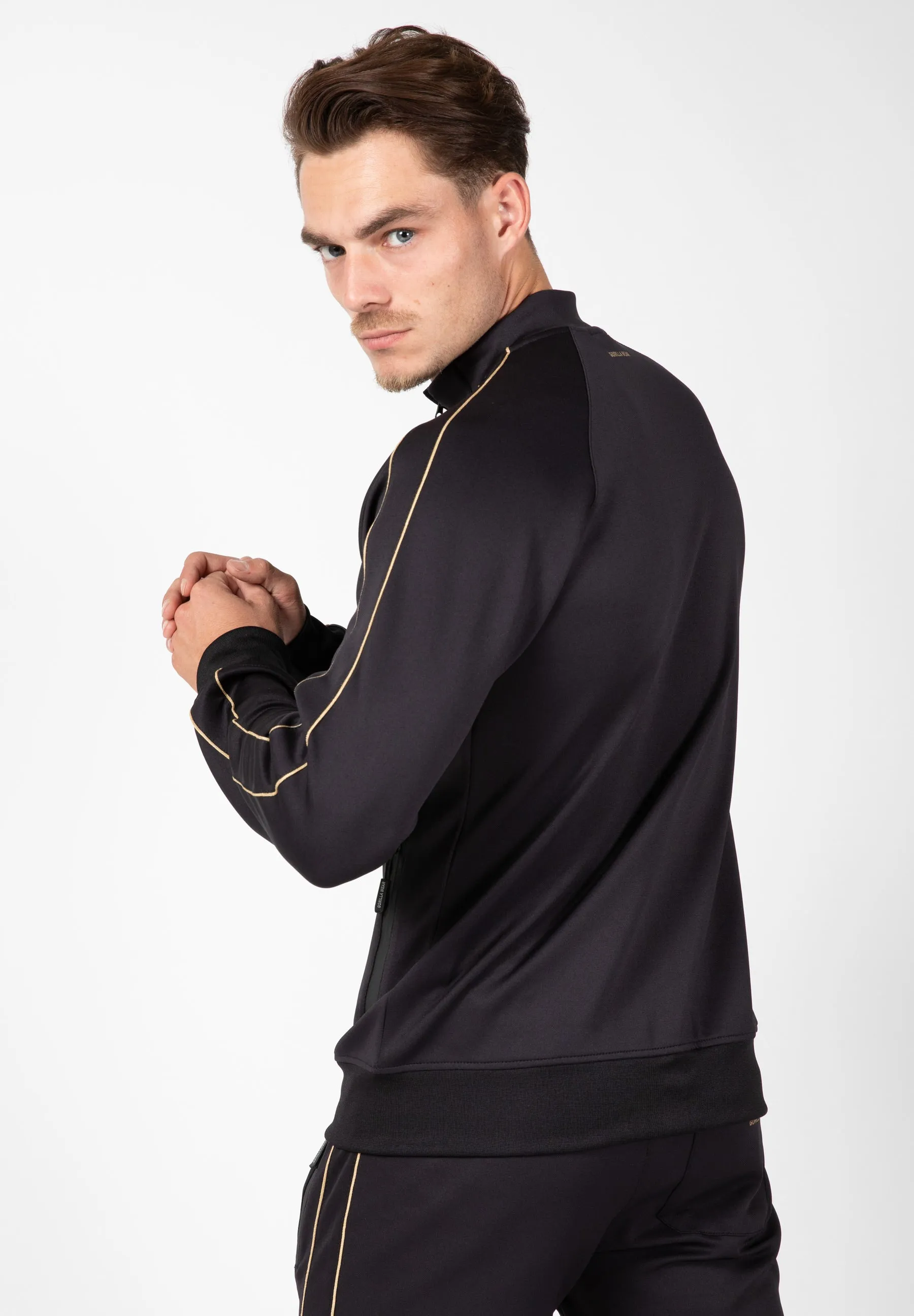 Wenden Track Jacket - Black/Gold