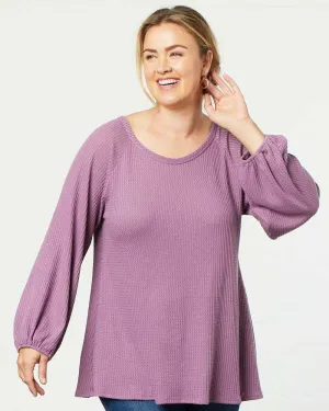 Whimsical Waffle Soft Knit Top - Sale!