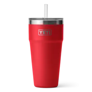 Yeti Rambler 26 Oz Straw Cup Rescue Red